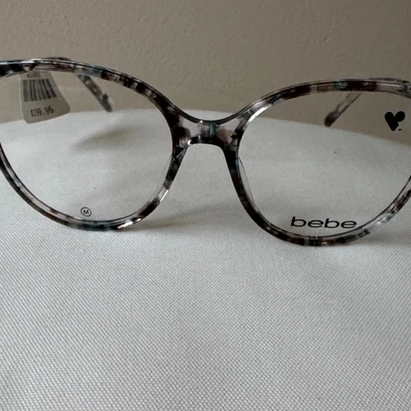 Bebe Women's Elegant Patterned Glasses - Blue/Brown Floral BB5215 - Picture 7 of 12